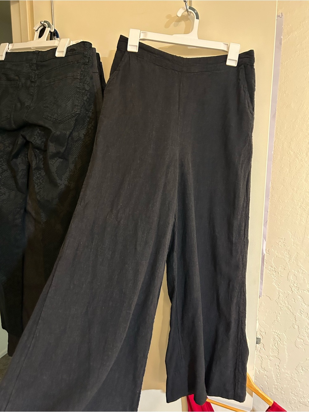 💜3 for $25💜Free-est by Urban Outfitters Black Elastic Waist Wide-Leg Pants